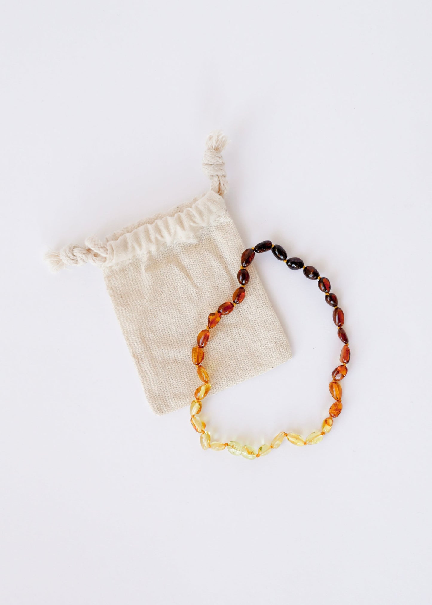 Polished Ombre Baltic Amber Necklace