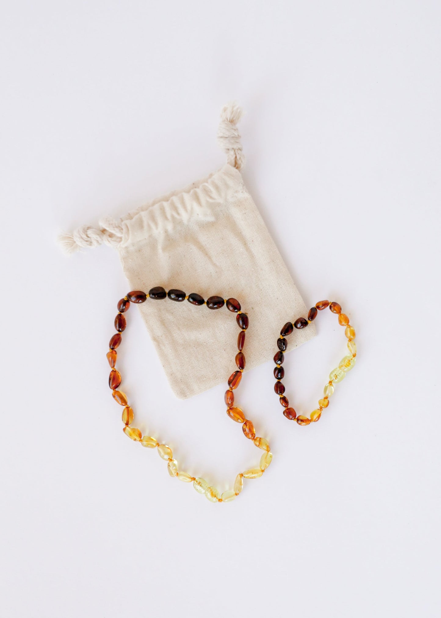 Polished Ombre Baltic Amber Necklace