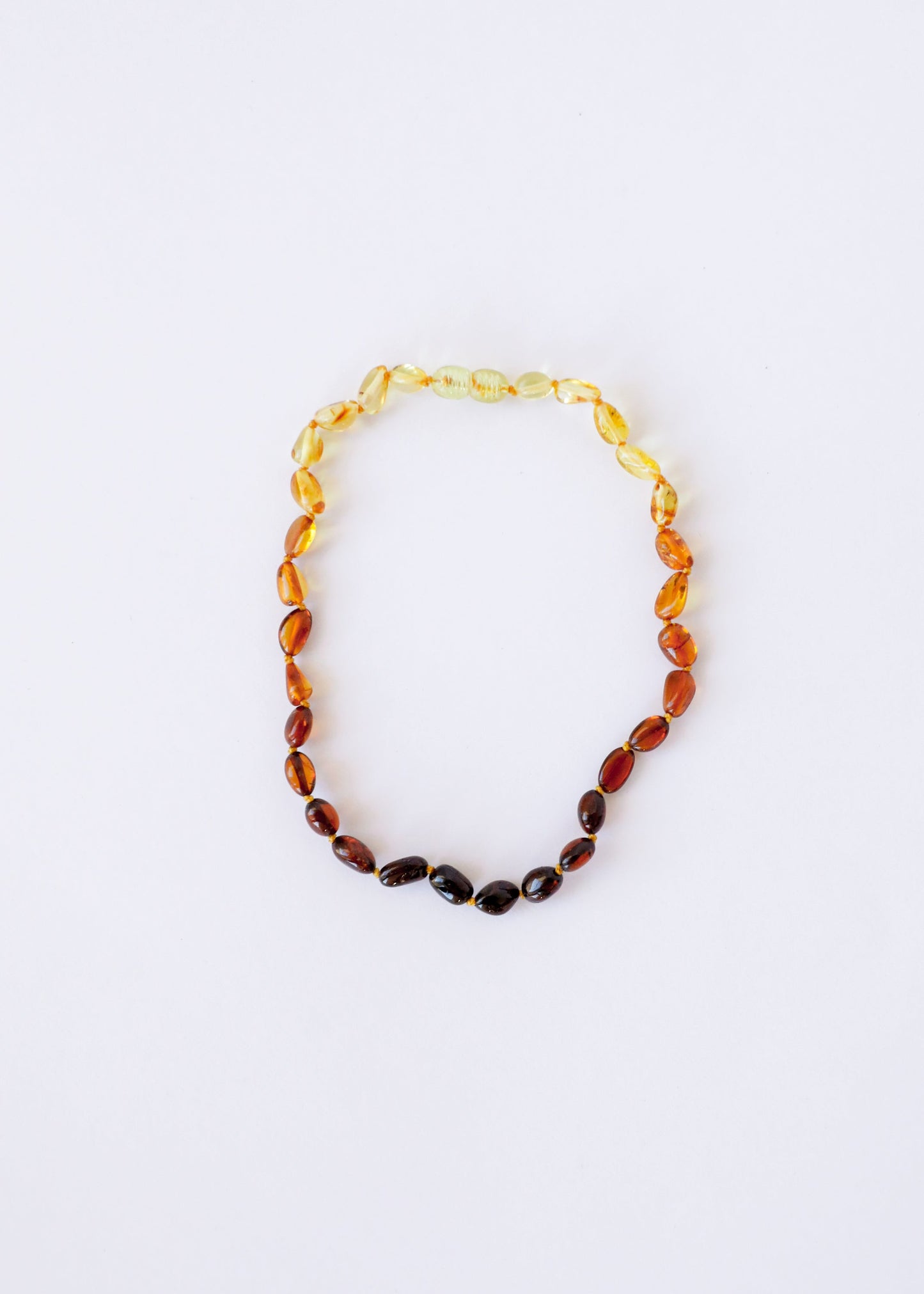 Polished Ombre Baltic Amber Necklace