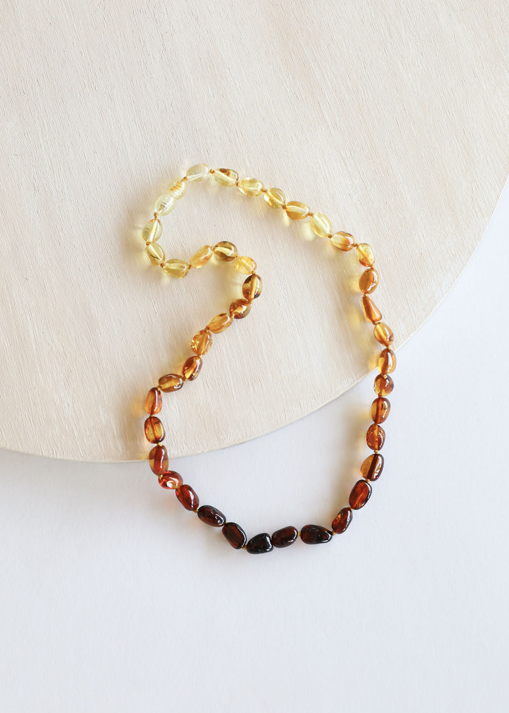 Polished Ombre Baltic Amber Necklace