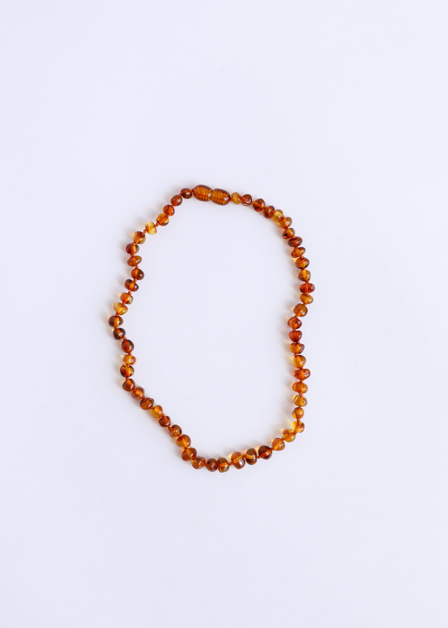 Polished Warm Cognac Baltic Amber Necklace