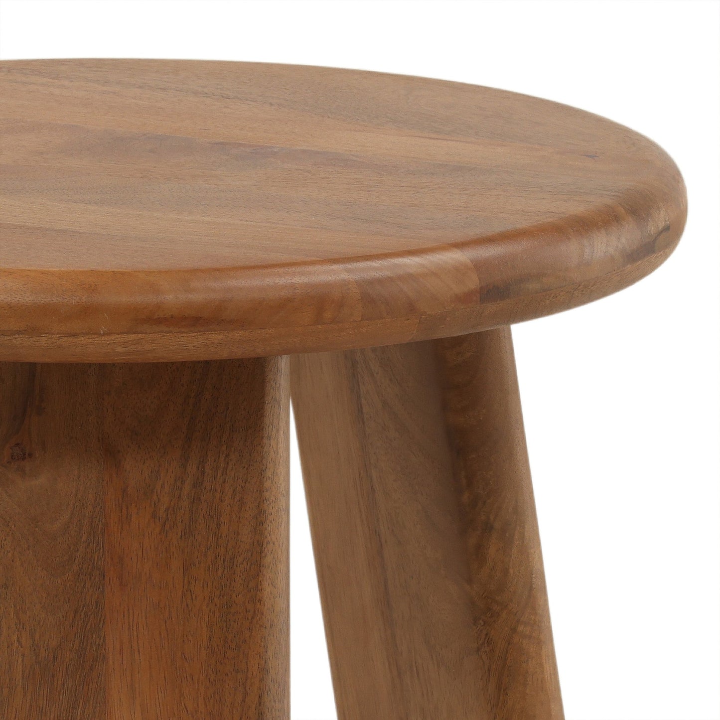 Winslow Mango Wood Round Side Table