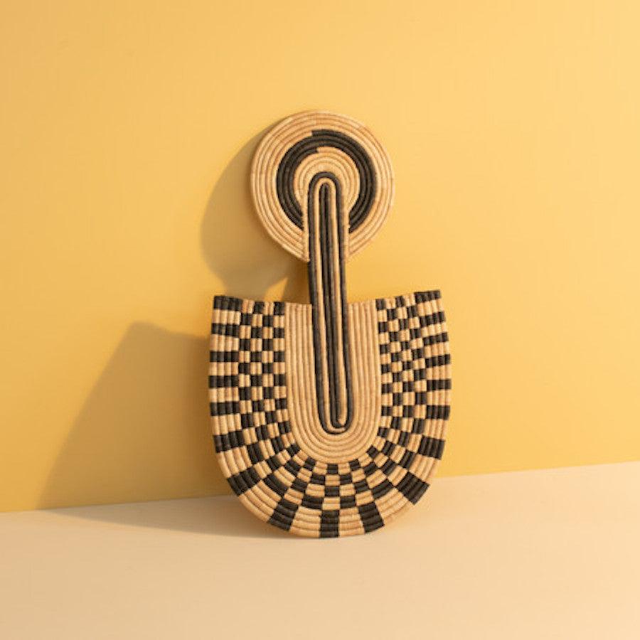 Arch Circle | Natural + Black Wall Hanging