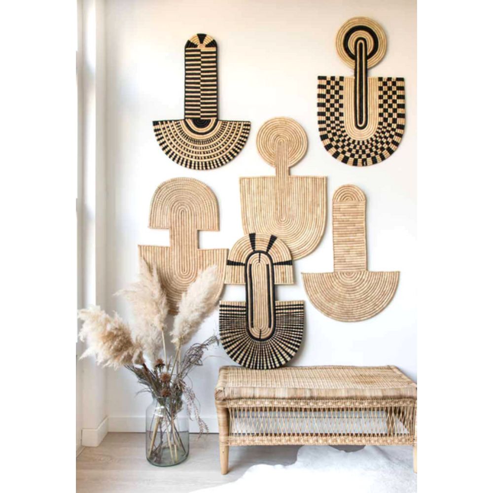 Two Arches | Natural + Black Wall Hanging