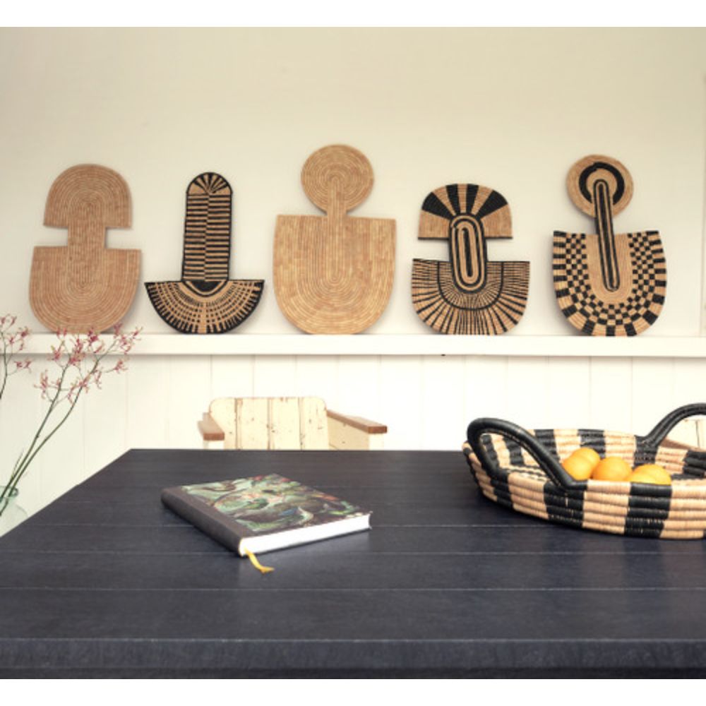 Two Arches | Natural + Black Wall Hanging