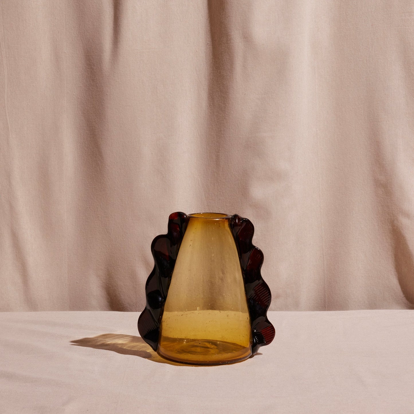 Diego Olivero Betta Amber Glass Vase