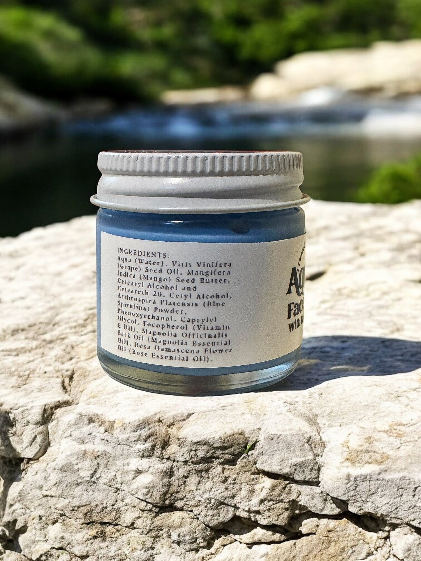 Aqua Face Cream with Blue Spirulina