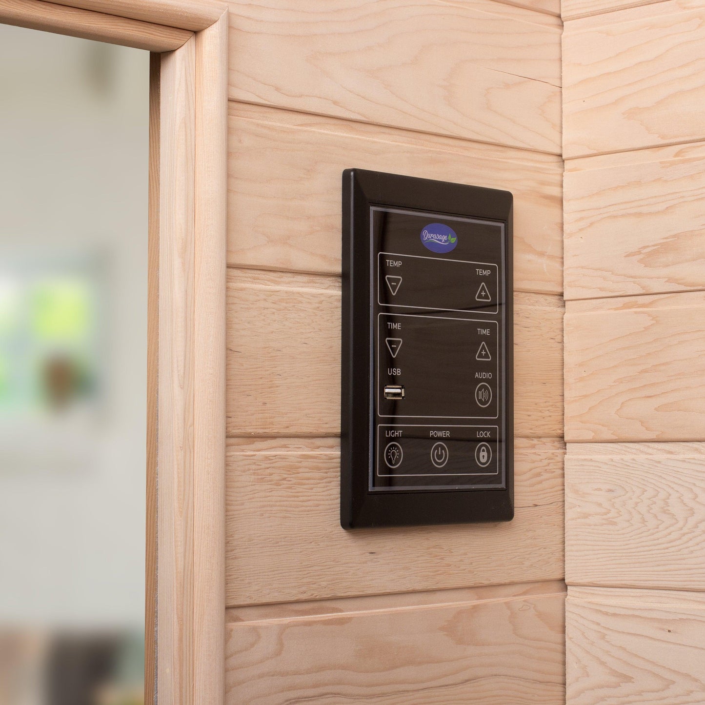 2-Person Carbon Infrared Sauna | Canadian Hemlock Wooden Sauna