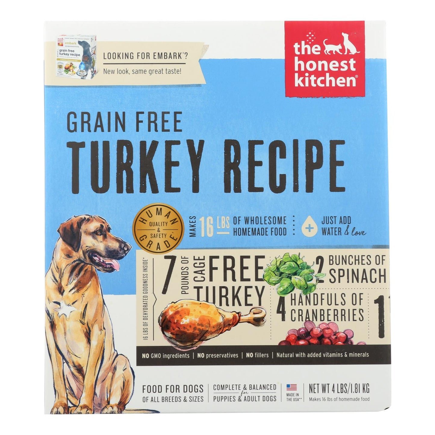 The Honest Kitchen | Grain Free Turkey Dog Food