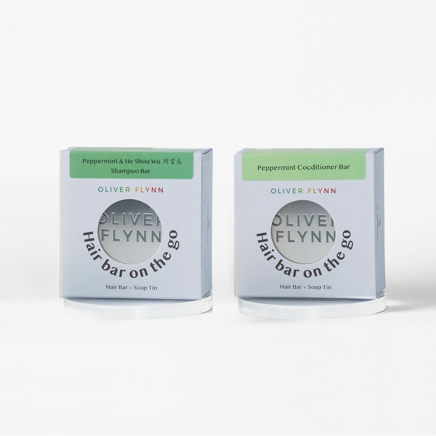 Peppermint Shampoo Bar + Conditioner Bar Bundle