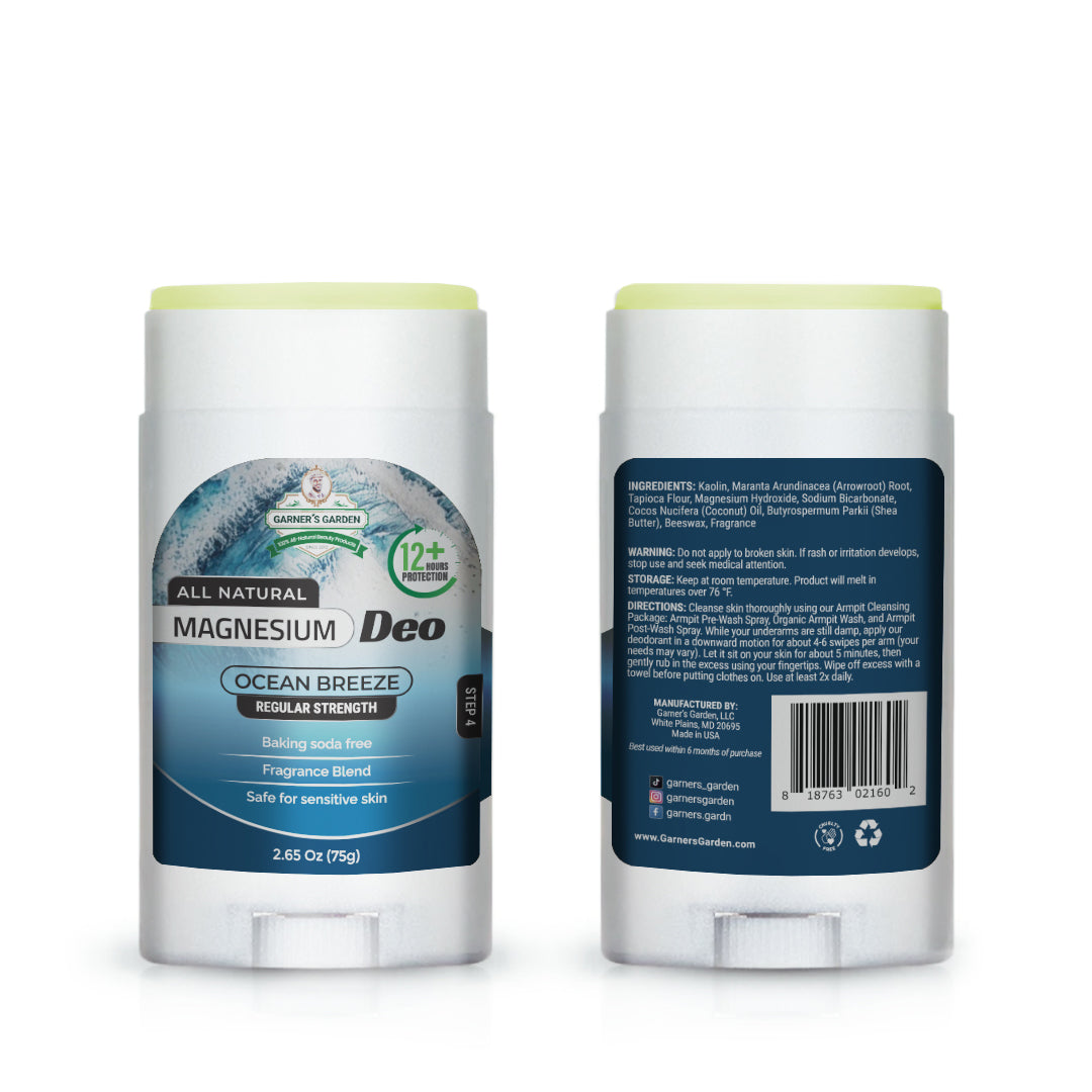Magnesium Deodorant | 100% Natural | Aluminum-Free