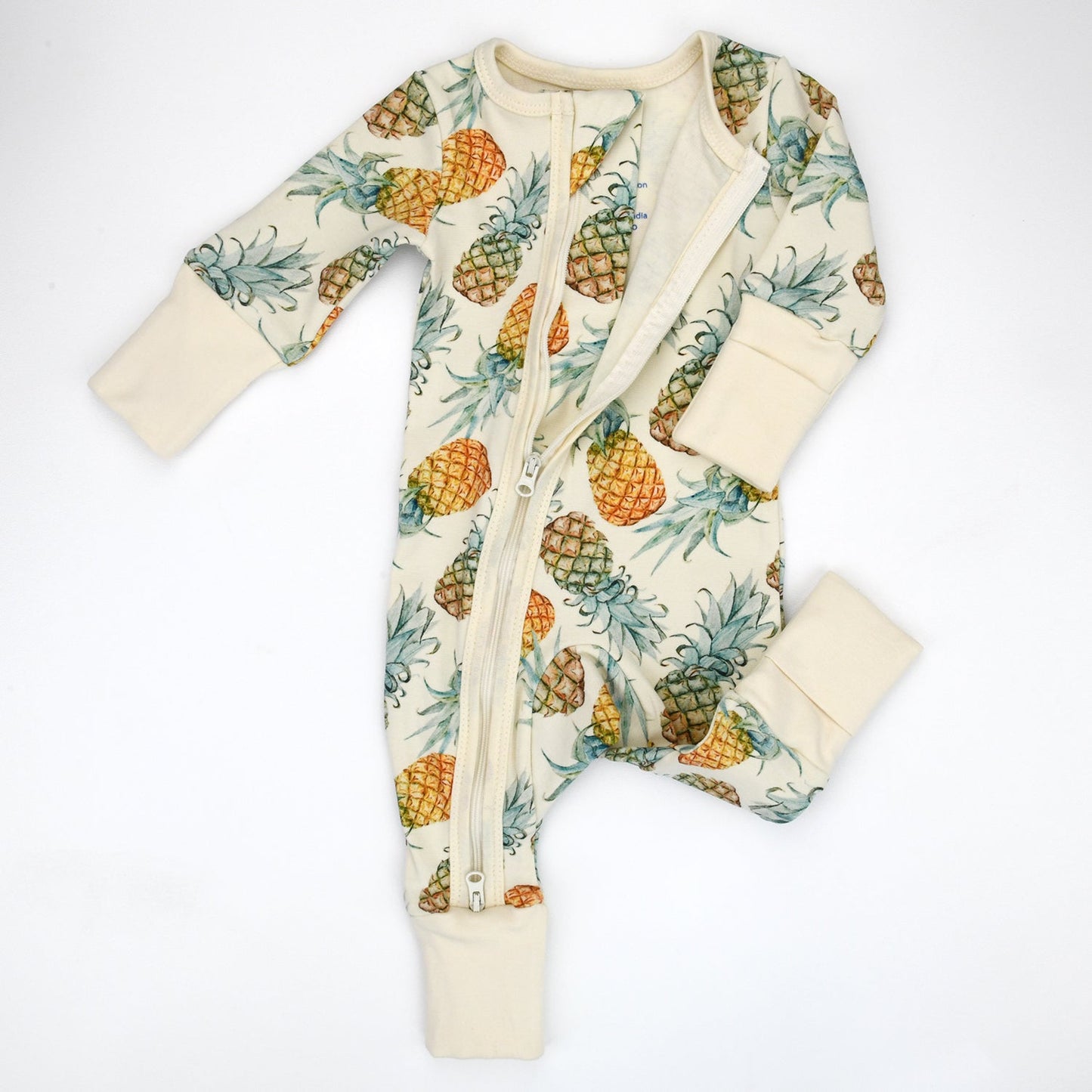 Organic Cotton Baby Pajamas 2-Way Zip Front Zipper Sleeper | Aloha