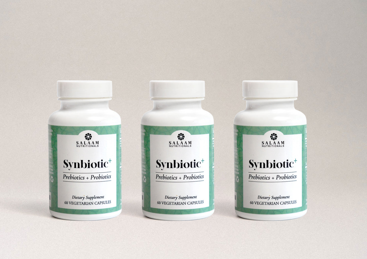Synbiotic Plus | Halal Probiotics + Prebiotics 3.5 Billion CFU Veggie Capsules