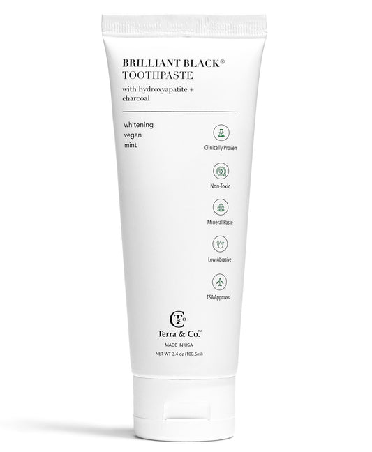 Brilliant Black® Toothpaste | Fluoride-Free Activated Charcoal Whitening