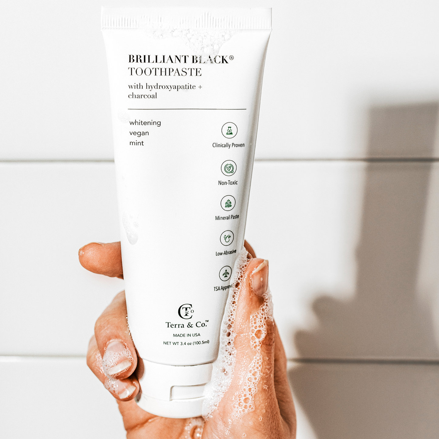 Brilliant Black® Toothpaste | Fluoride-Free Activated Charcoal Whitening