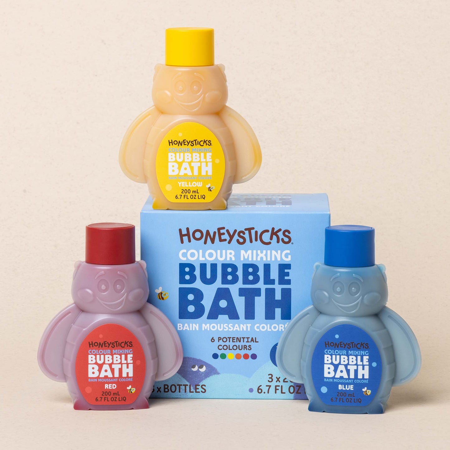 Honeysticks Bubble Bath Color Mixing