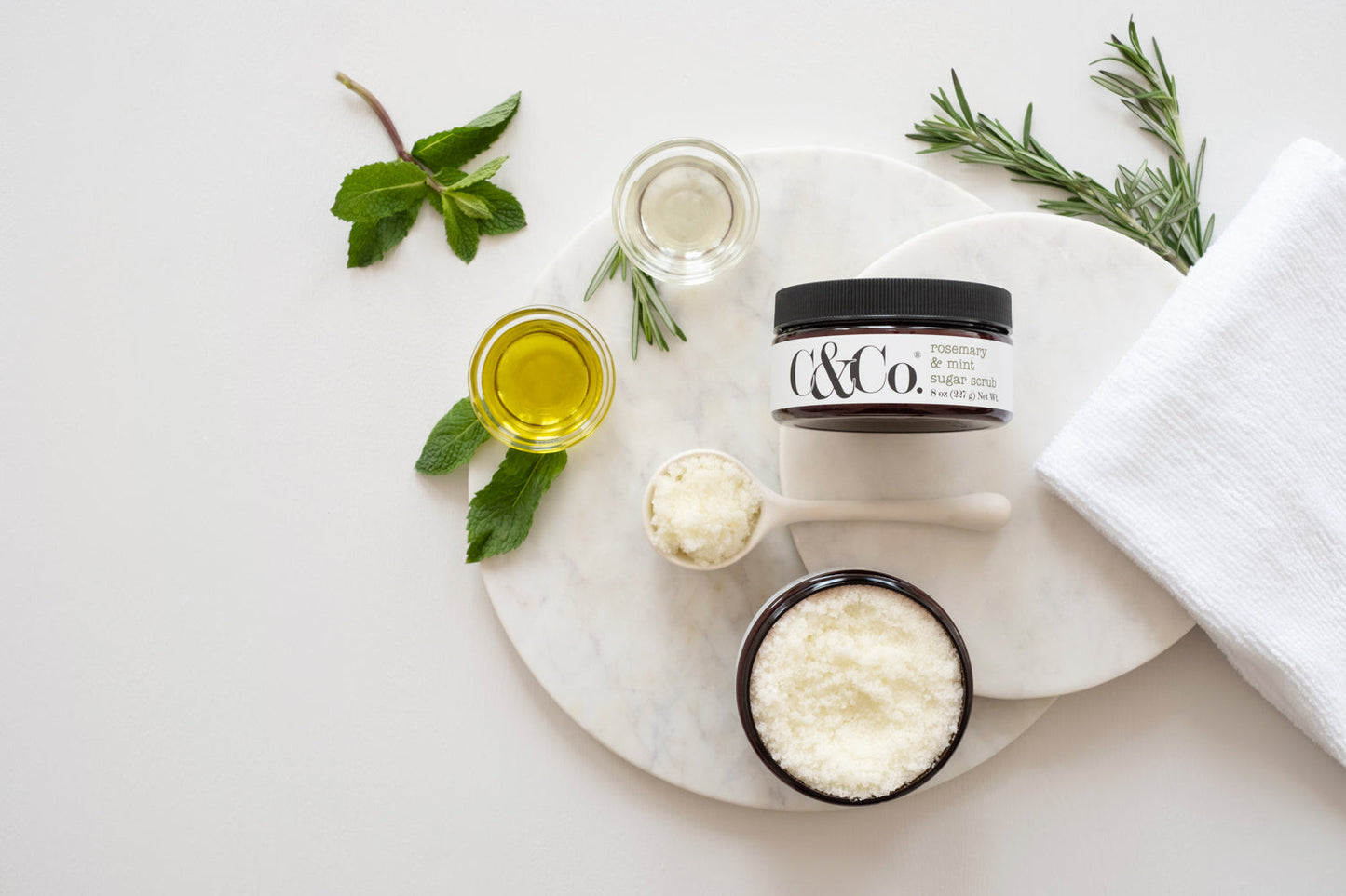 Rosemary + Mint Sugar Scrub