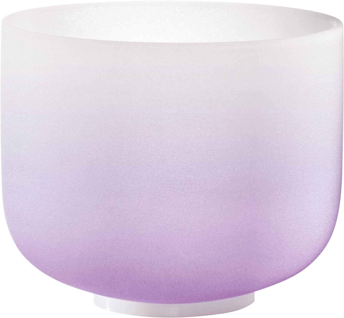 8" Color-Frosted Crystal Singing Bowl, Purple, Note B4, Crown Chakra