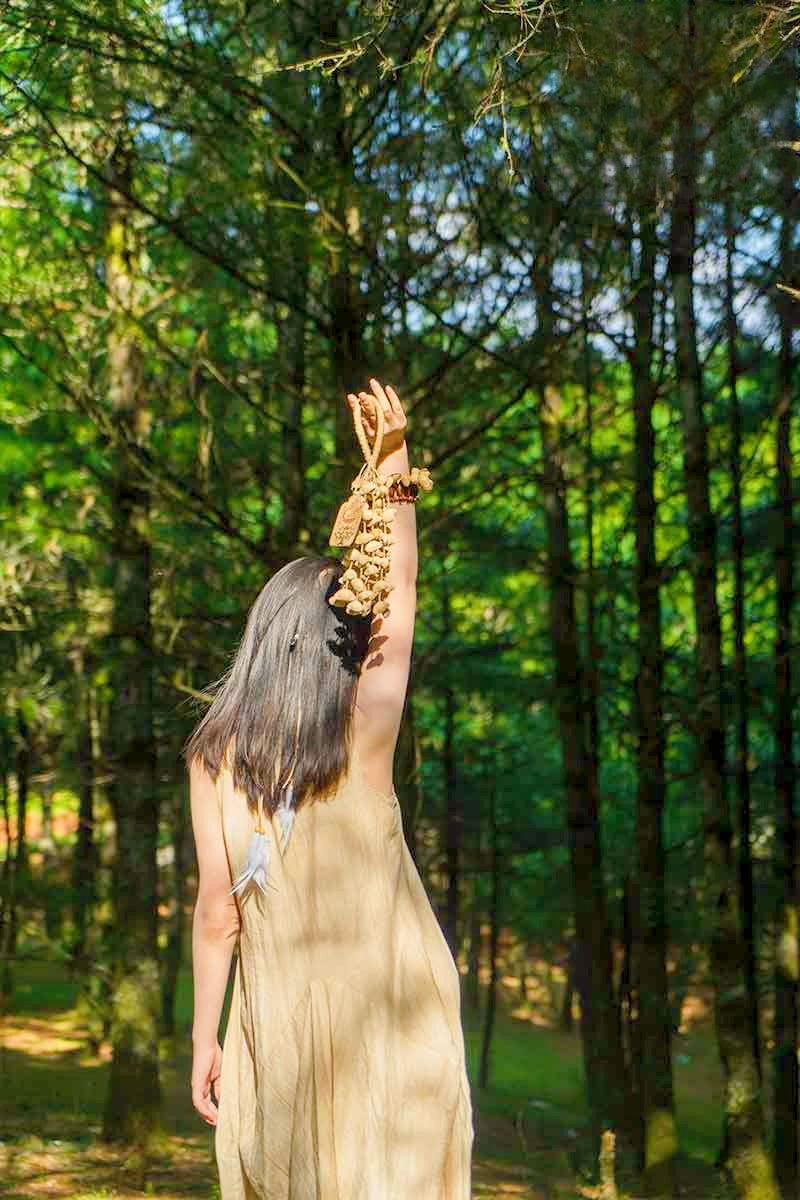 Handmade Chacha Oleander Seed Rope Hand Bell – Natural Rainforest Sound