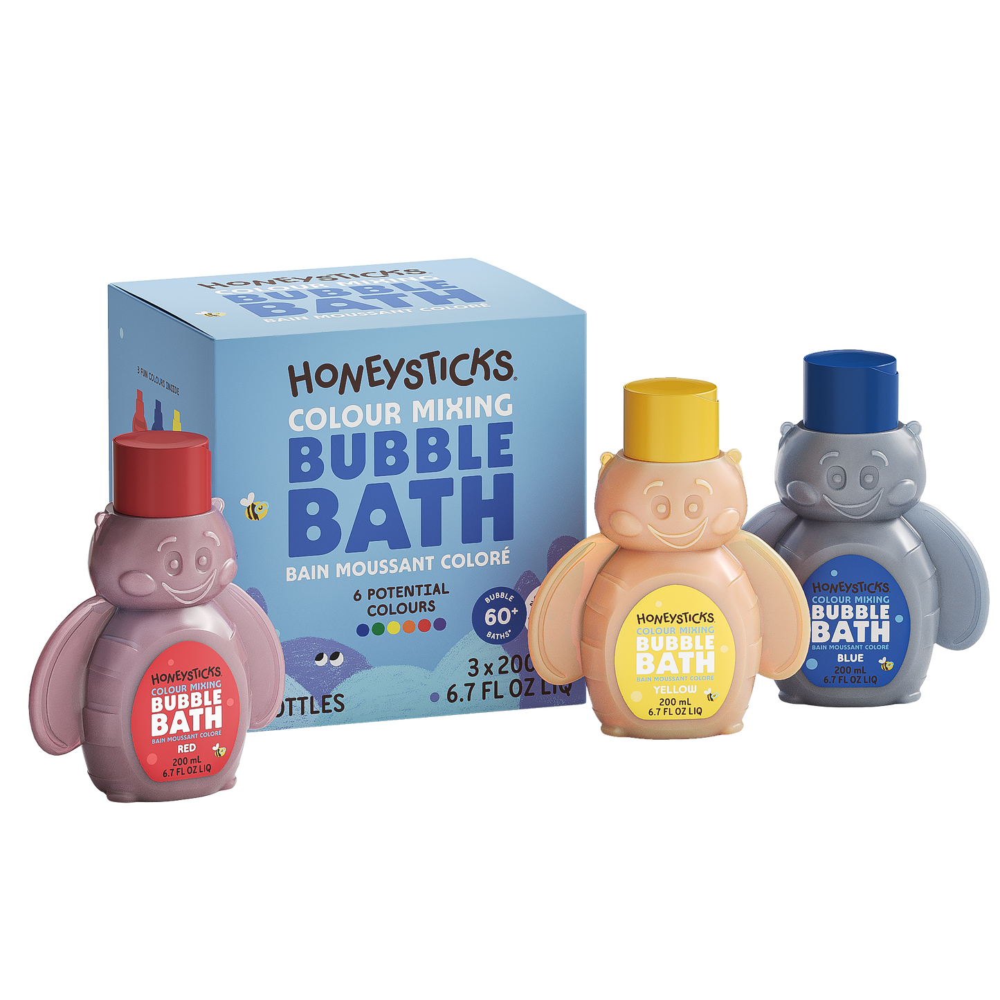 Honeysticks Bubble Bath Color Mixing