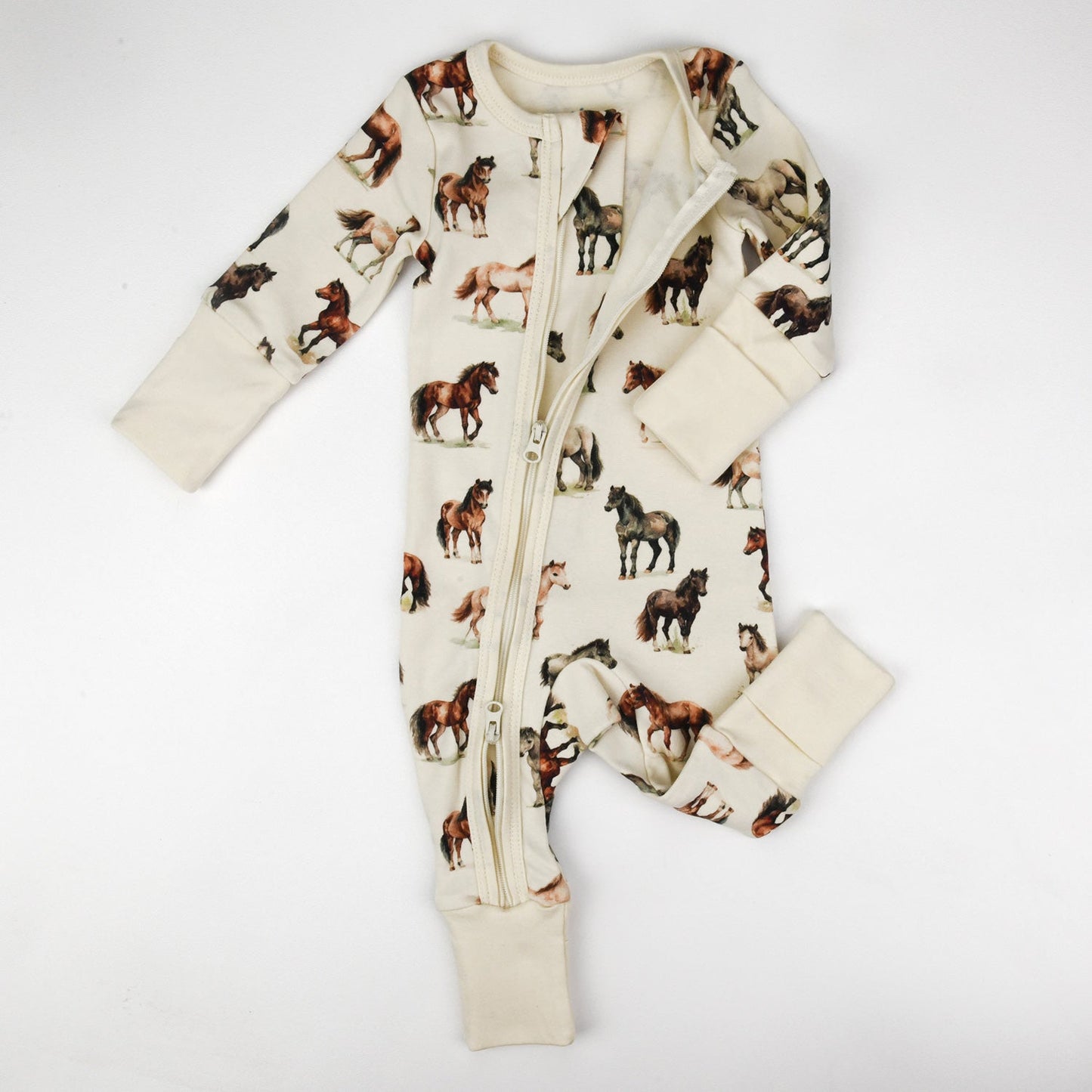 Organic Cotton Baby Pajamas 2-Way Zip Front Zipper Sleeper | Colt