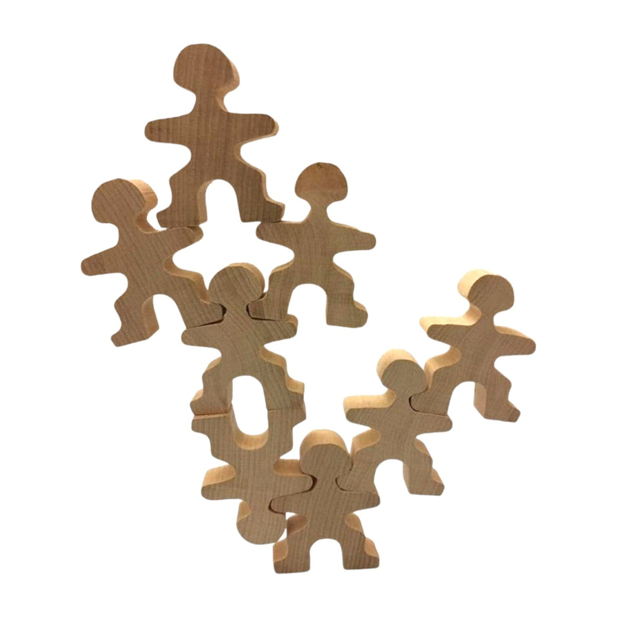 32-Piece Wooden Little Balancing People Stacking Set