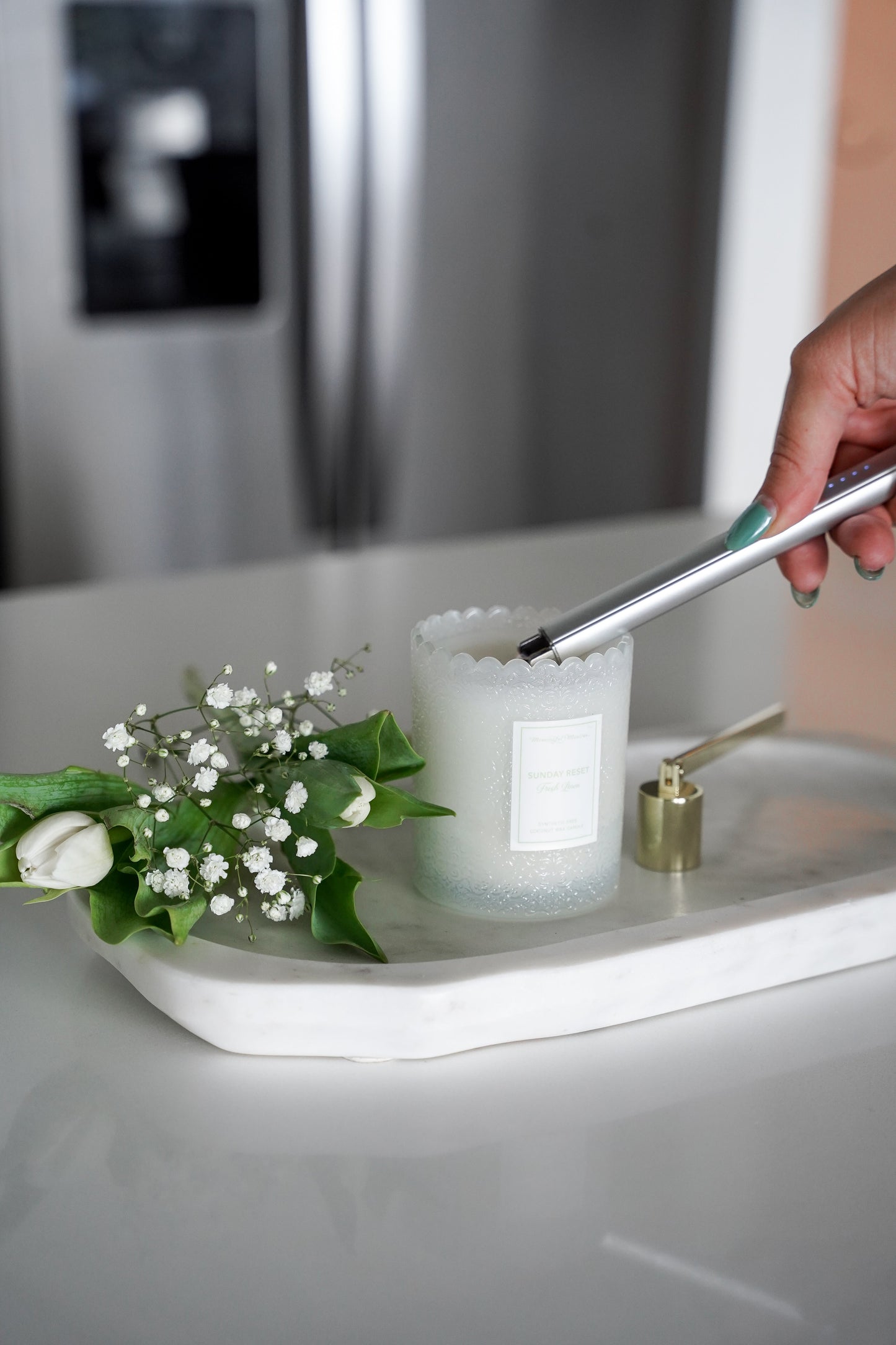 Sunday Reset Fresh Linen Natural Candle