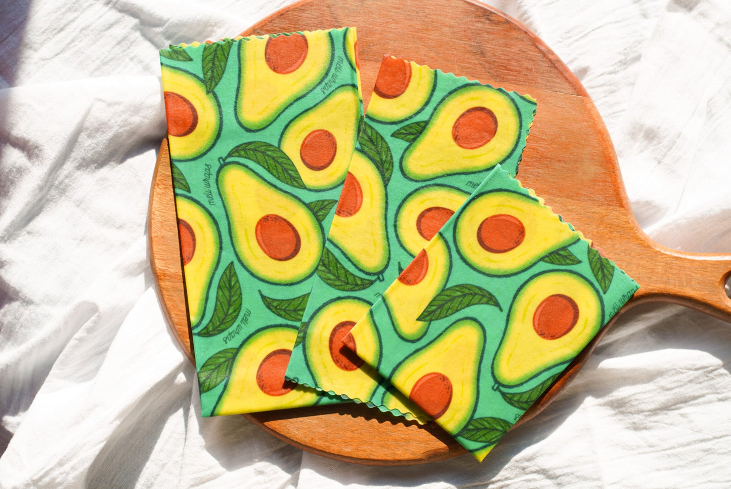 Beeswax Wrap Bulk Roll | Avocado Print