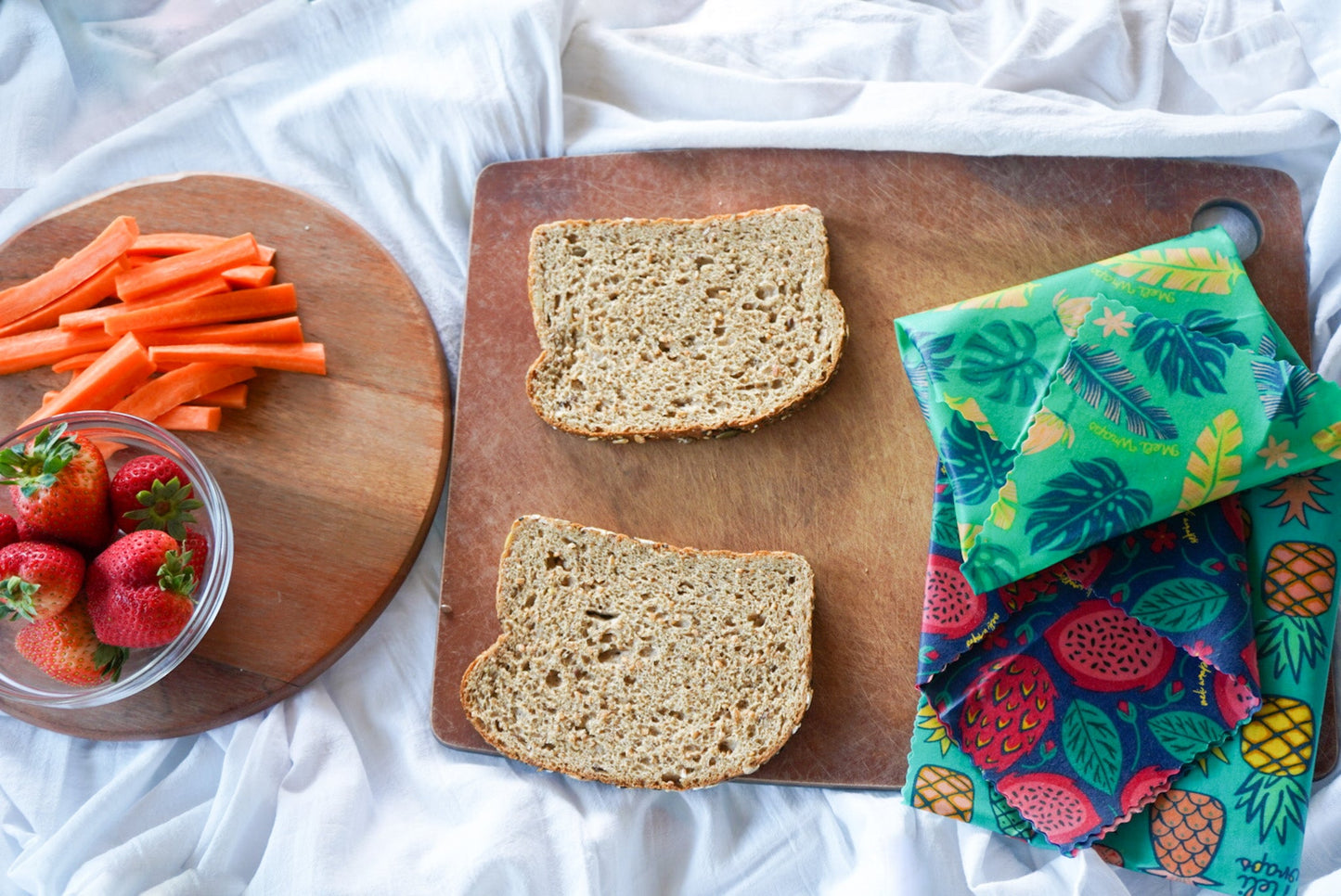 Beeswax Food Wrap | Dragonfruit Print