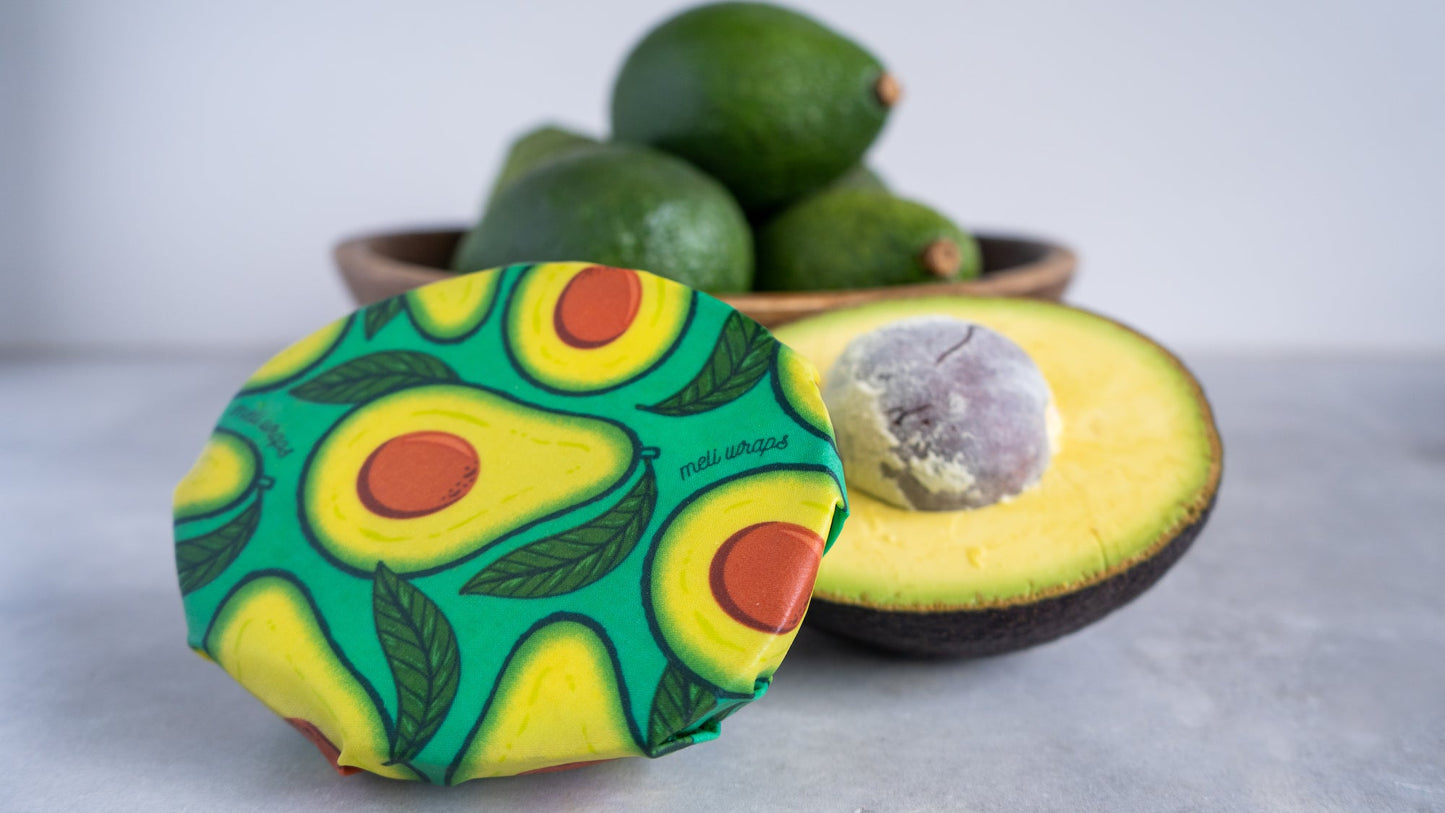 Beeswax Wrap Bulk Roll | Avocado Print