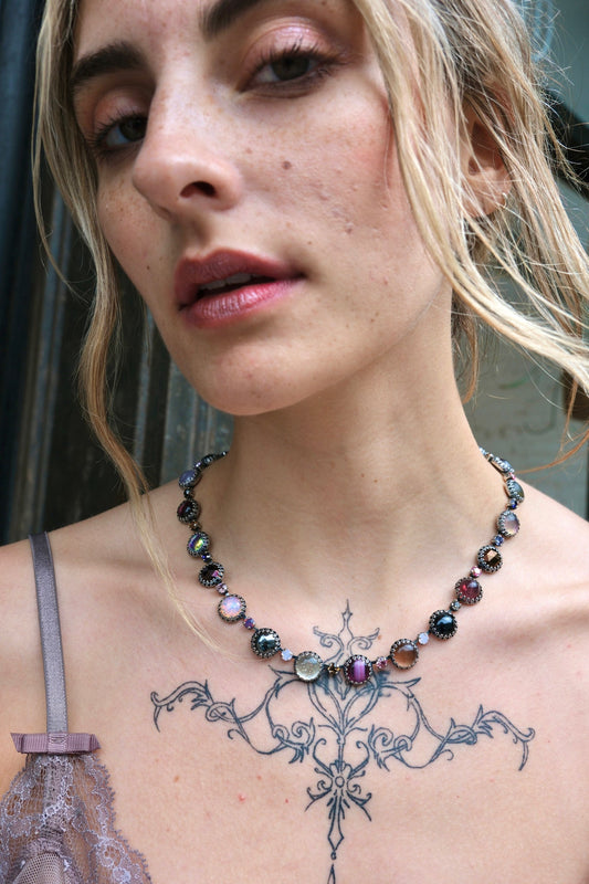 Paint Pot Layering Choker in Punk Rocks | Silver