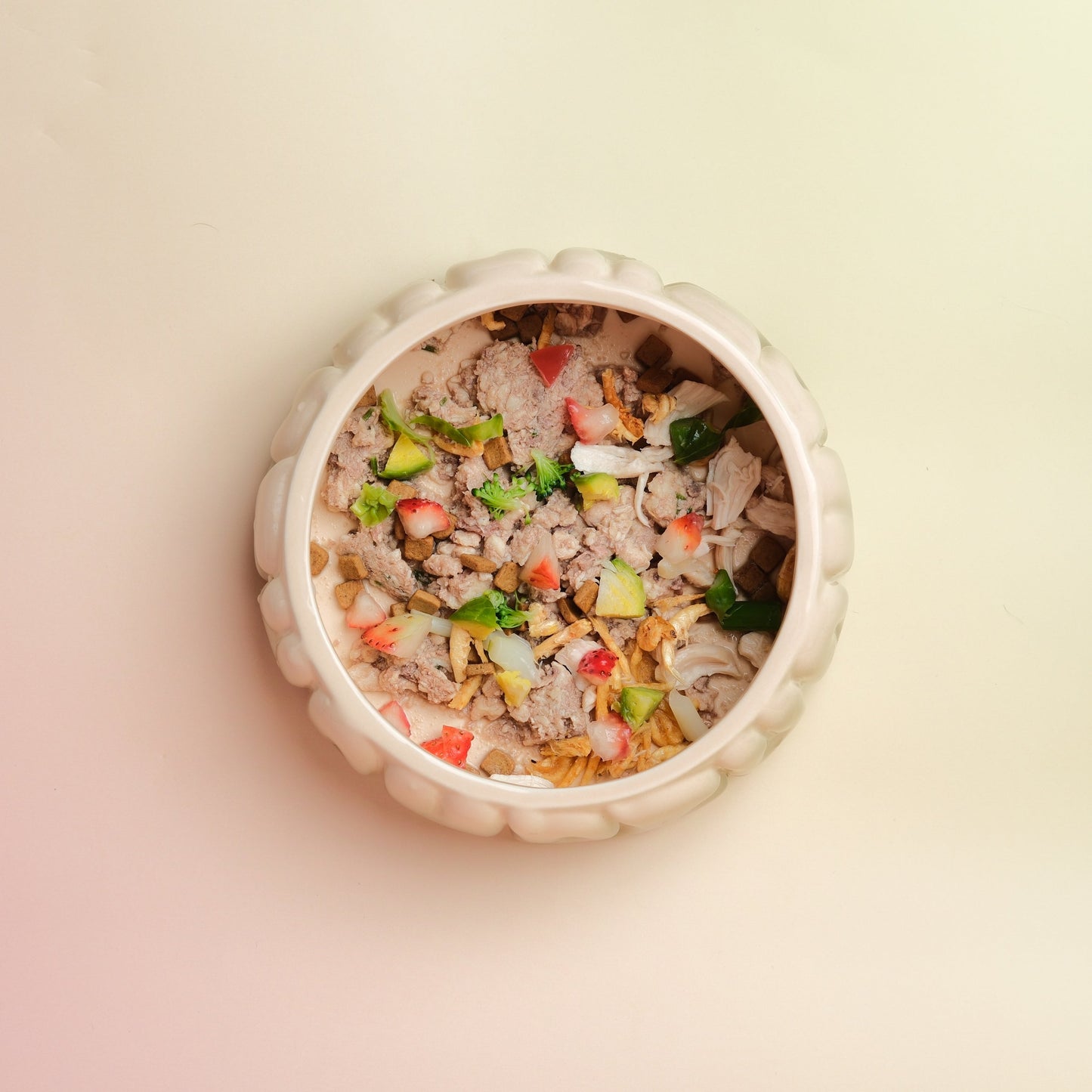 PEHOM | Puff Pet Bowl | Gradient Caramel