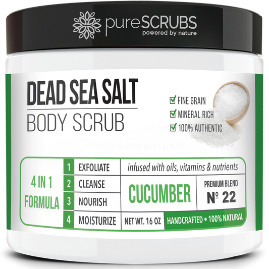 Cucumber Body Scrub | Dead Sea Salt