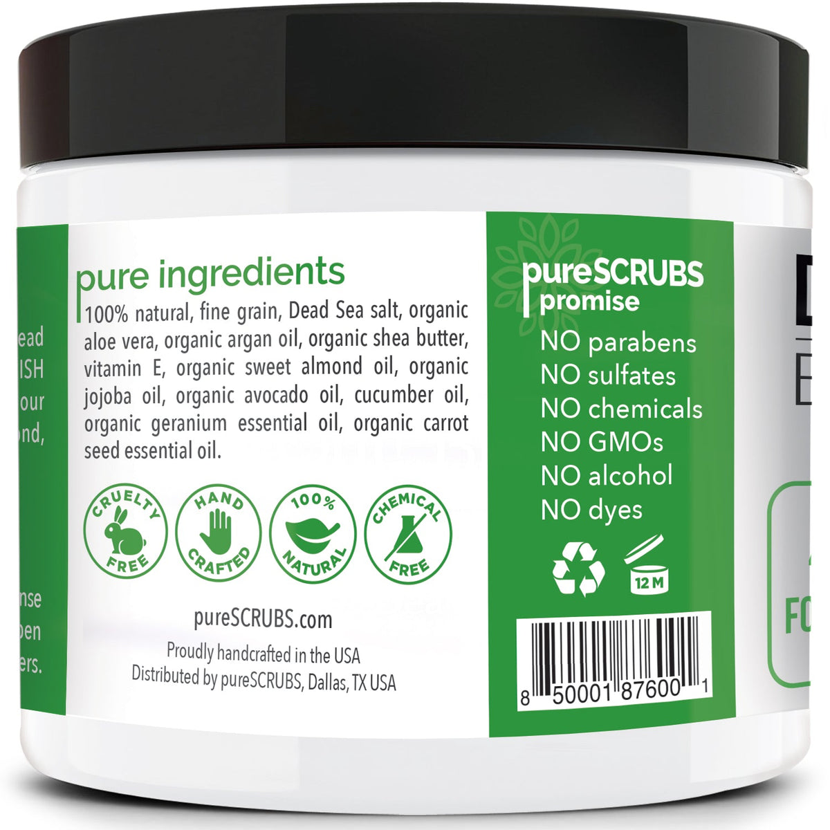 Cucumber Body Scrub | Dead Sea Salt
