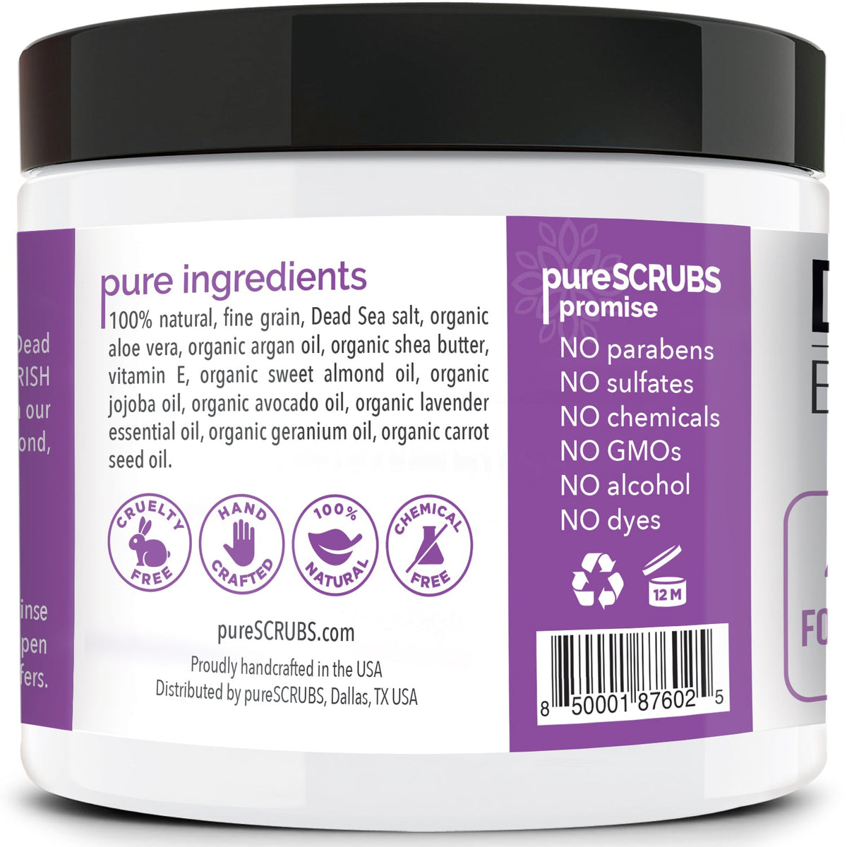 Lavender Body Scrub | Dead Sea Salt