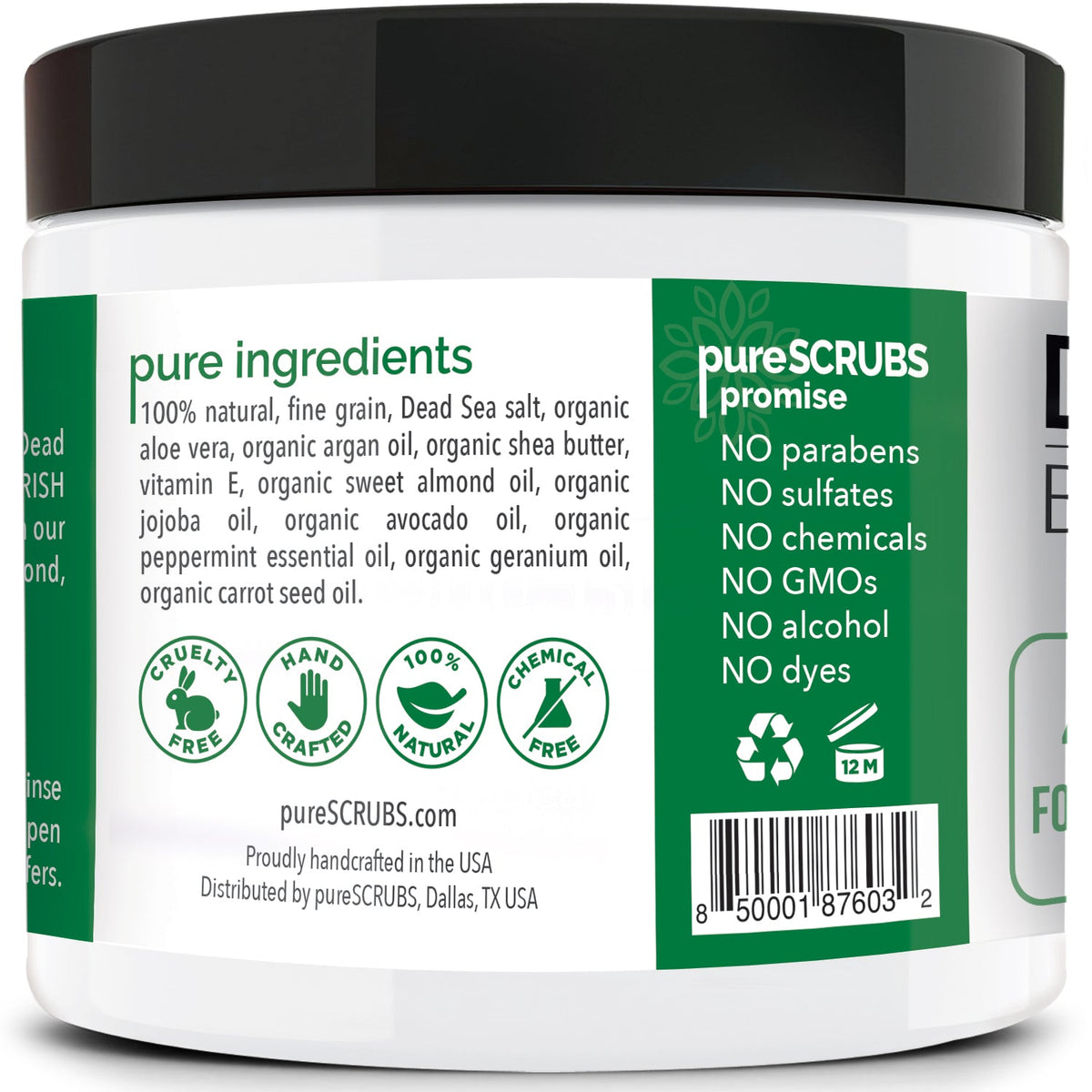 Peppermint Body Scrub | Dead Sea Salt