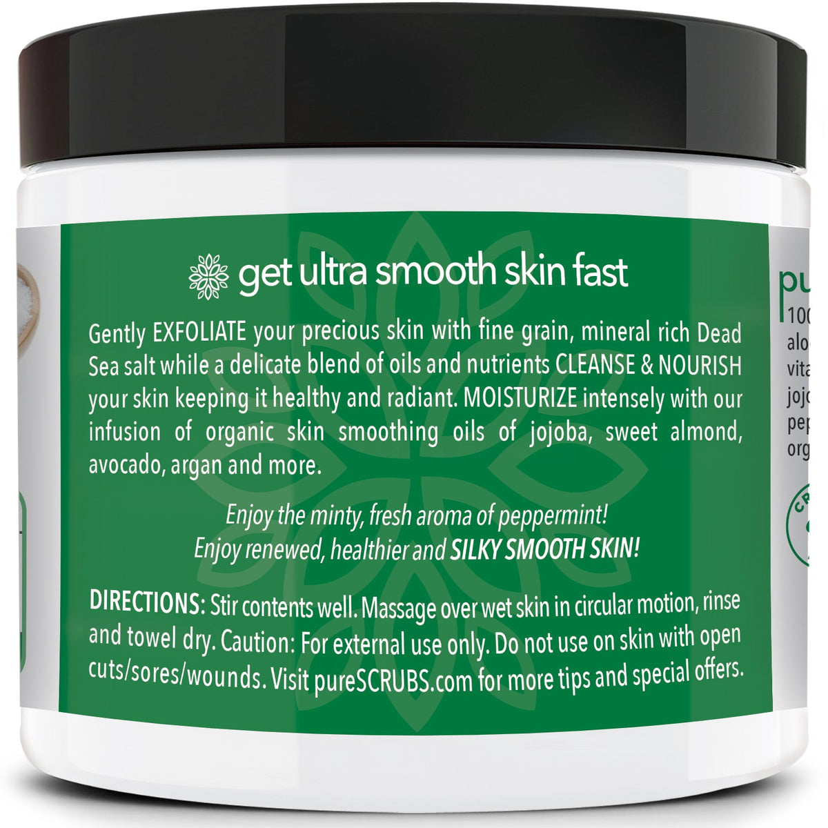 Peppermint Body Scrub | Dead Sea Salt