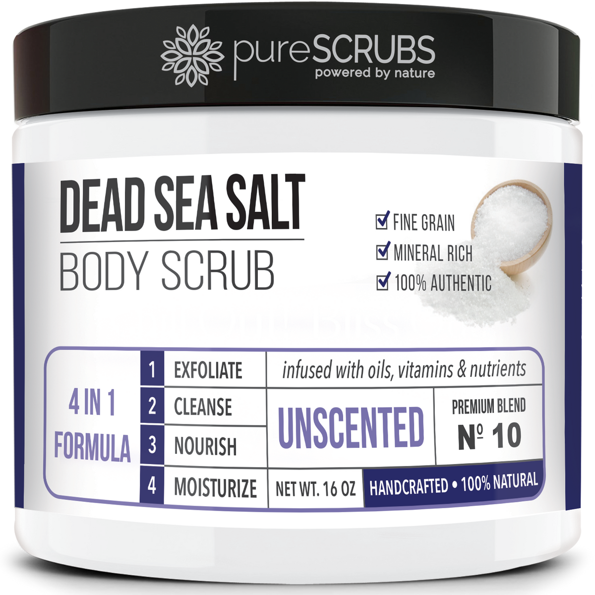 Unscented Body Scrub | Dead Sea Salt