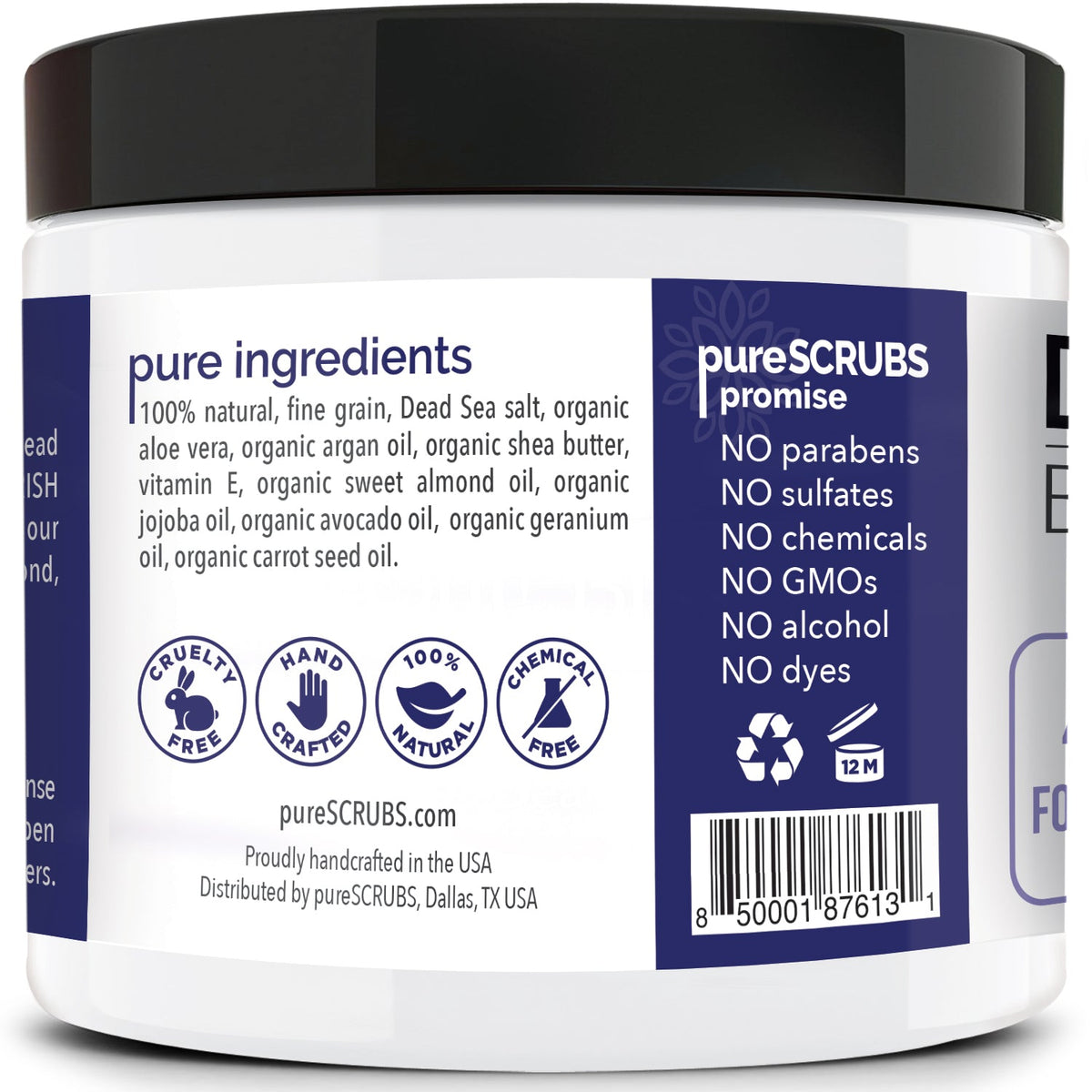 Unscented Body Scrub | Dead Sea Salt