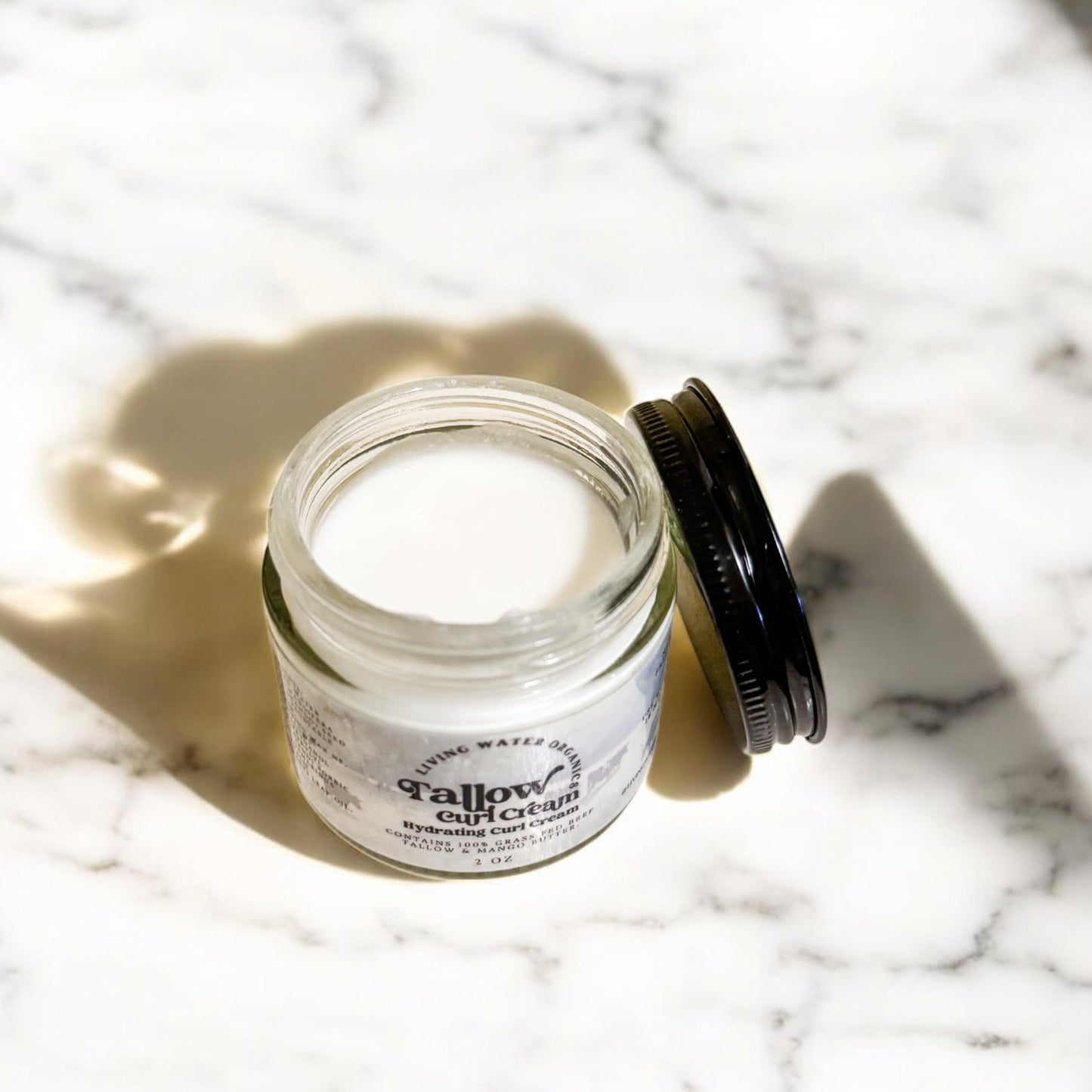 100% Grass Fed Tallow Curl Cream for Curly Hair