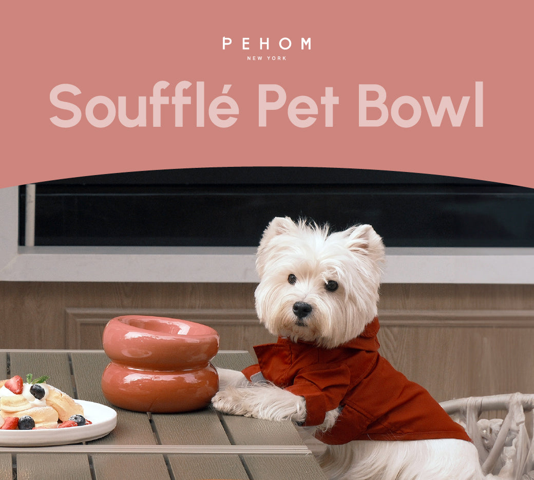 PEHOM | Soufflé Pet Bowl | Rose Pink