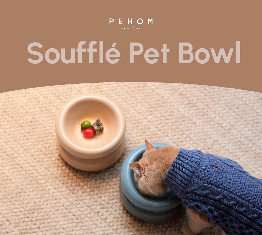 PEHOM | Soufflé Pet Bowl | Cream Beige