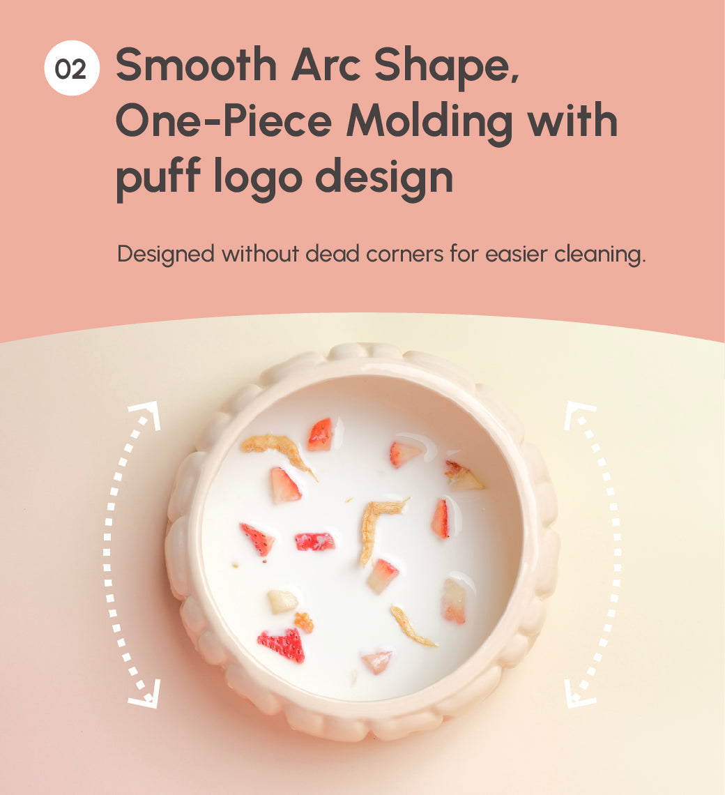 PEHOM | Puff Pet Bowl | Gradient Caramel