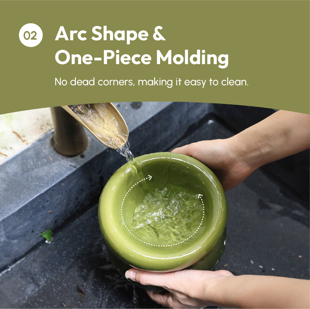 PEHOM | Soufflé Pet Bowl | Avocado Green
