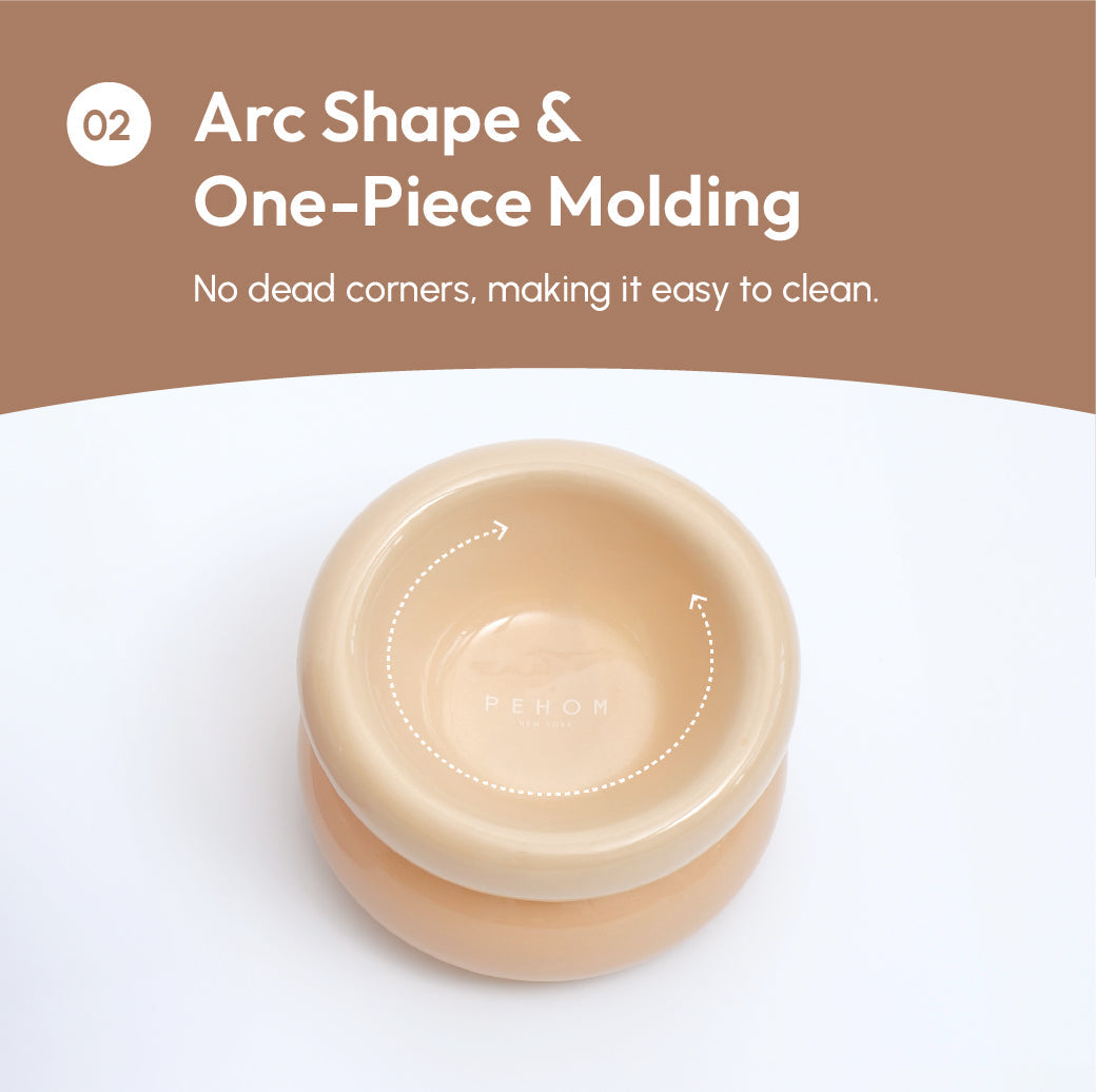 PEHOM | Soufflé Pet Bowl | Cream Beige