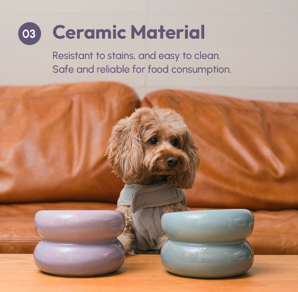 PEHOM | Soufflé Pet Bowl | Purple
