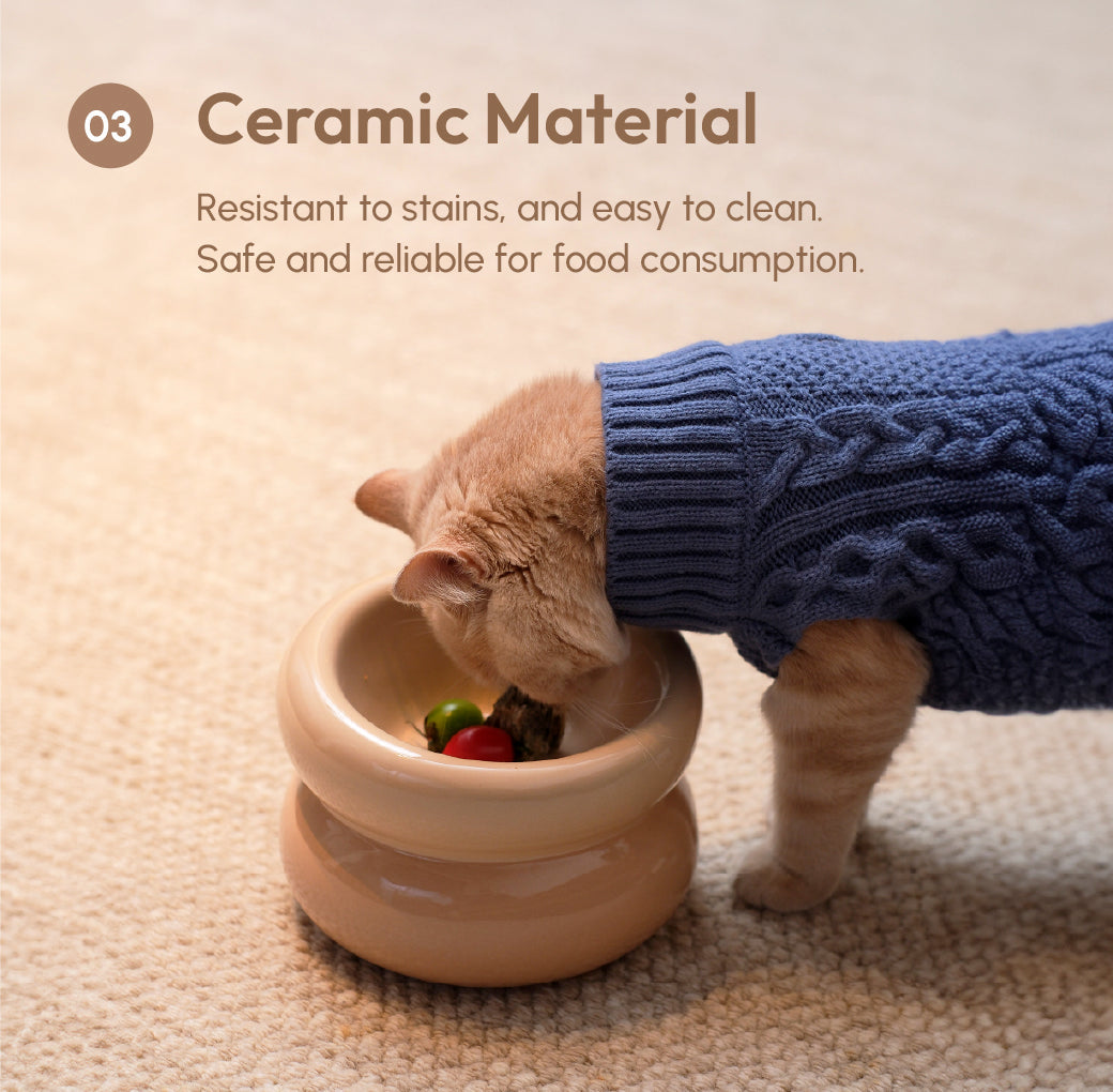 PEHOM | Soufflé Pet Bowl | Cream Beige