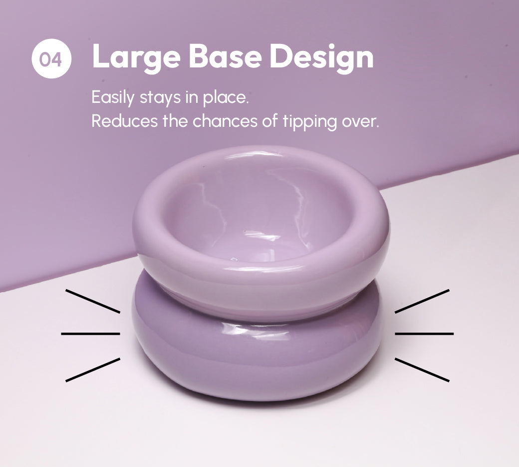 PEHOM | Soufflé Pet Bowl | Purple