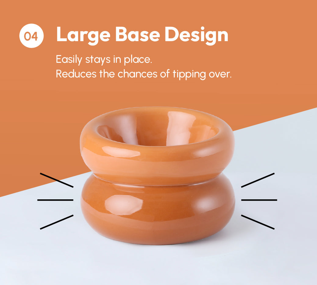 PEHOM | Soufflé Pet Bowl | Amber Orange
