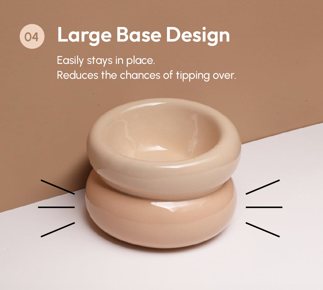 PEHOM | Soufflé Pet Bowl | Cream Beige